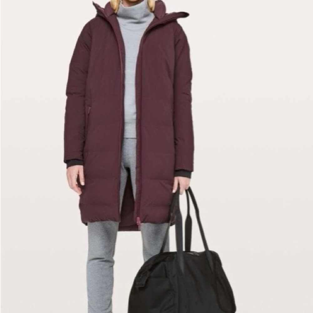SOLD-Lululemon Athletica Deep Purple Puffer Jacket